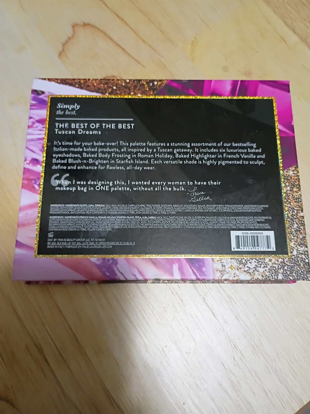 Laura Geller Tuscan Dreams Eyeshadow Palette - Pink